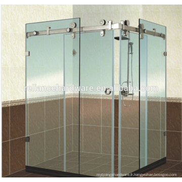 180 système de porte coulissante en verre degrss pour salle de douche